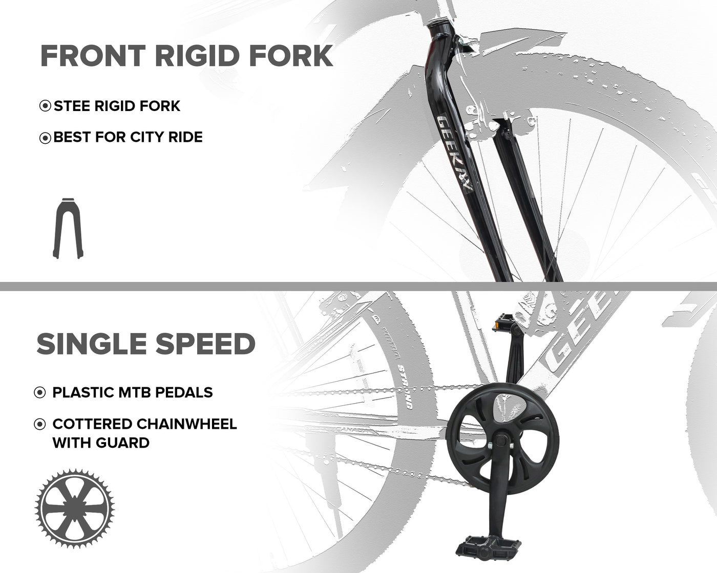 BURN - RIGID FORK 24T