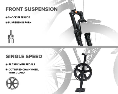 BURN - SUSPENSION FORK 24T
