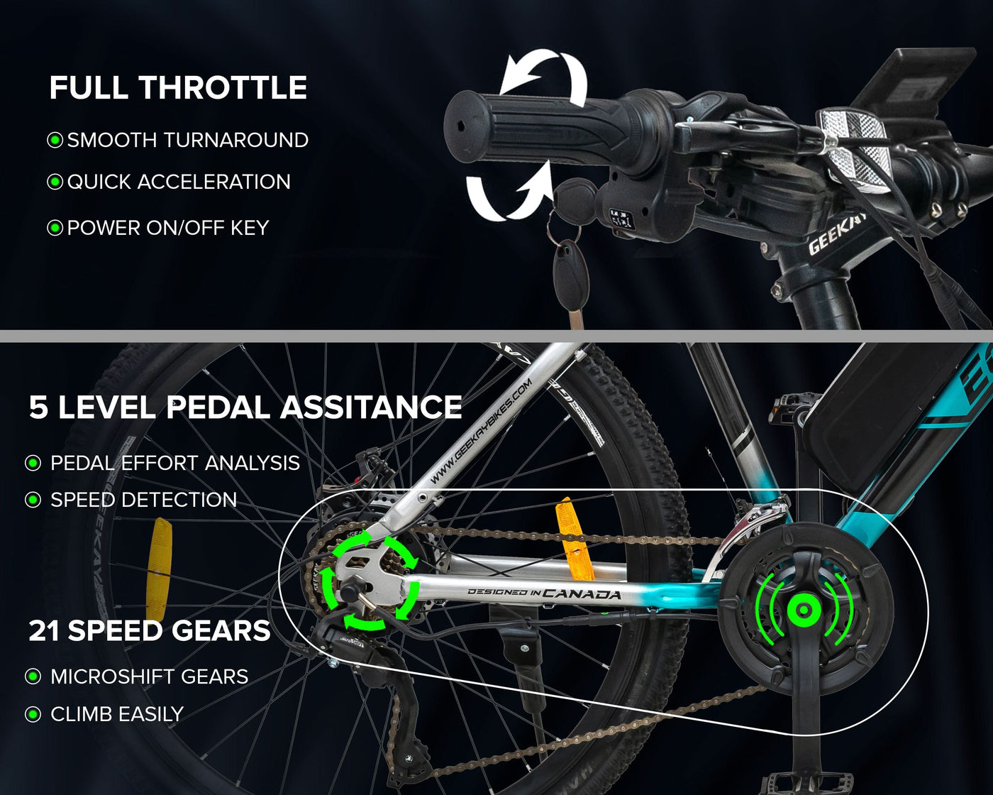 ECO BIKE LIT+ MULTI-SPEED 26T Geekay Bikes