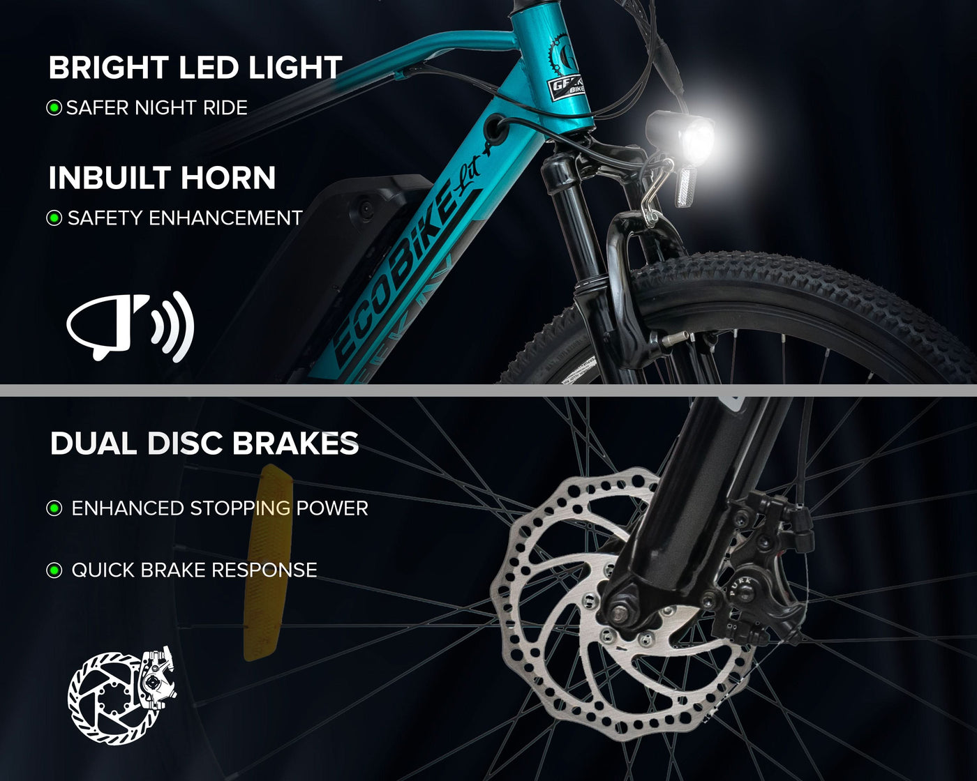 ECO BIKE LIT+ MULTI-SPEED 26T Geekay Bikes