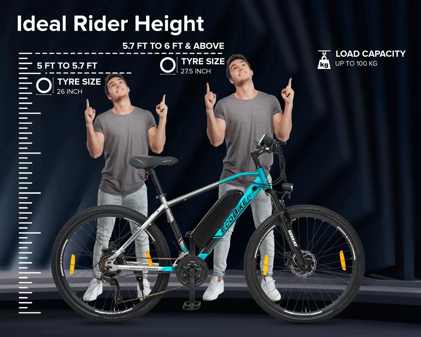 ECO BIKE LIT+ MULTI-SPEED 26T Geekay Bikes