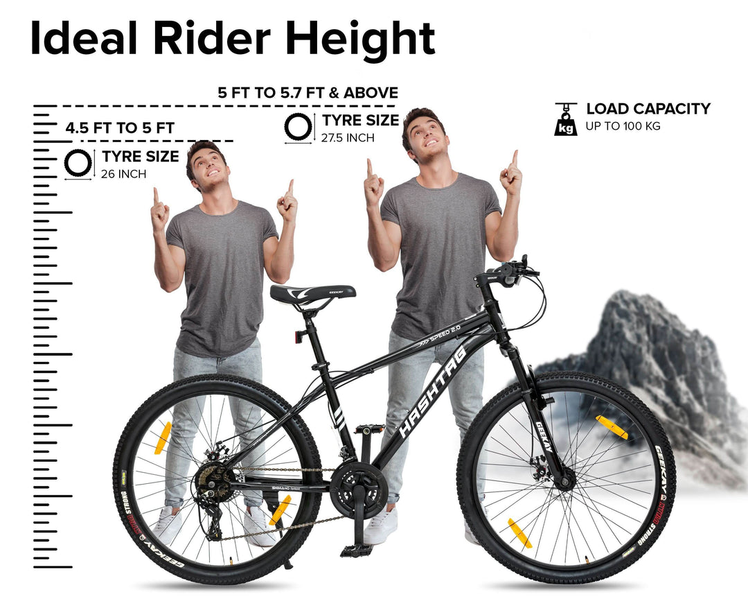 Buy Hashtag Speed 2.0 26T Bicycle Online - Geekay Bikes