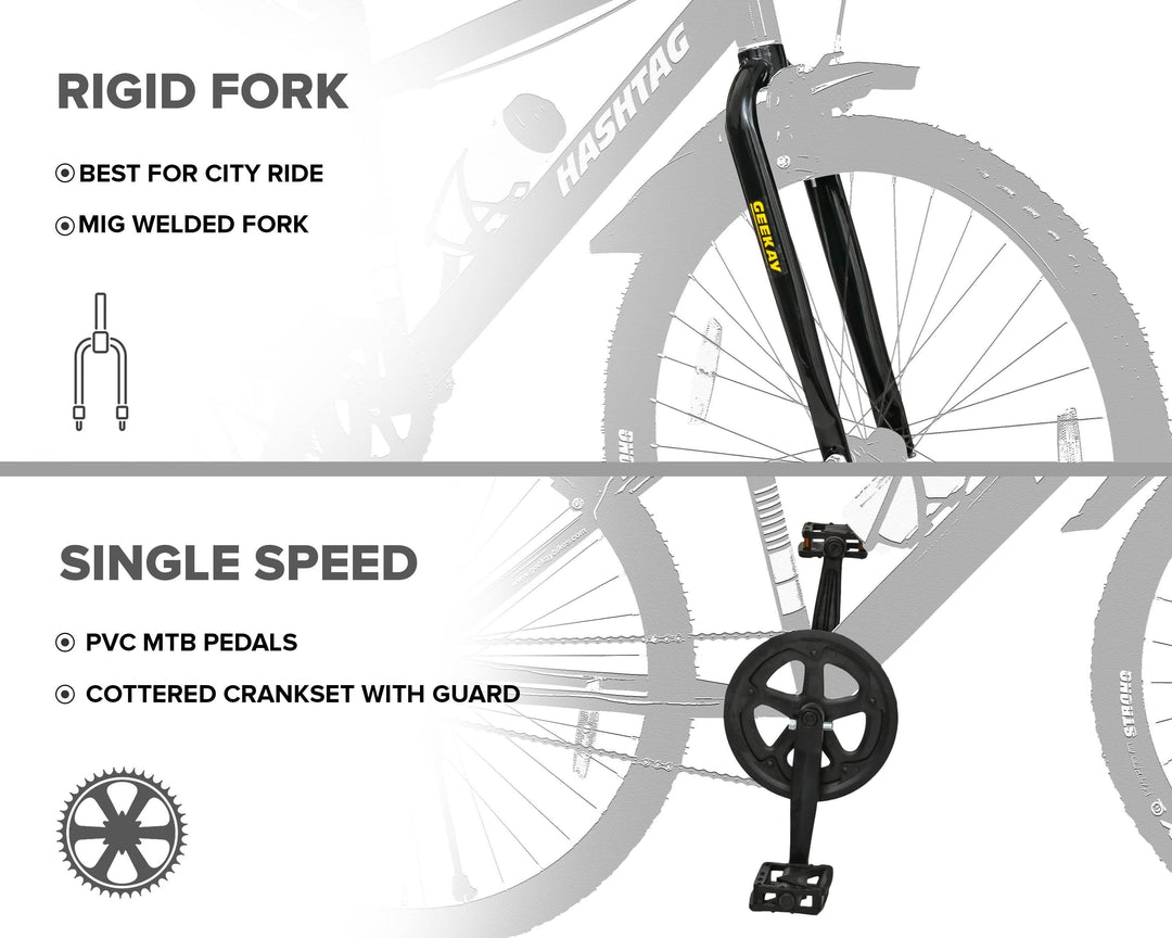 Buy Hashtag ZXR 2.0 Bicycle Online at Best Price - Geekay Bikes