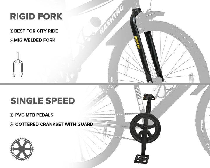 Buy Hashtag ZXR 2.0 Bicycle Online at Best Price - Geekay Bikes