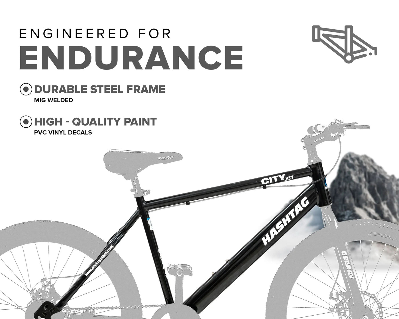 HASHTAG 26T Geekay Bikes