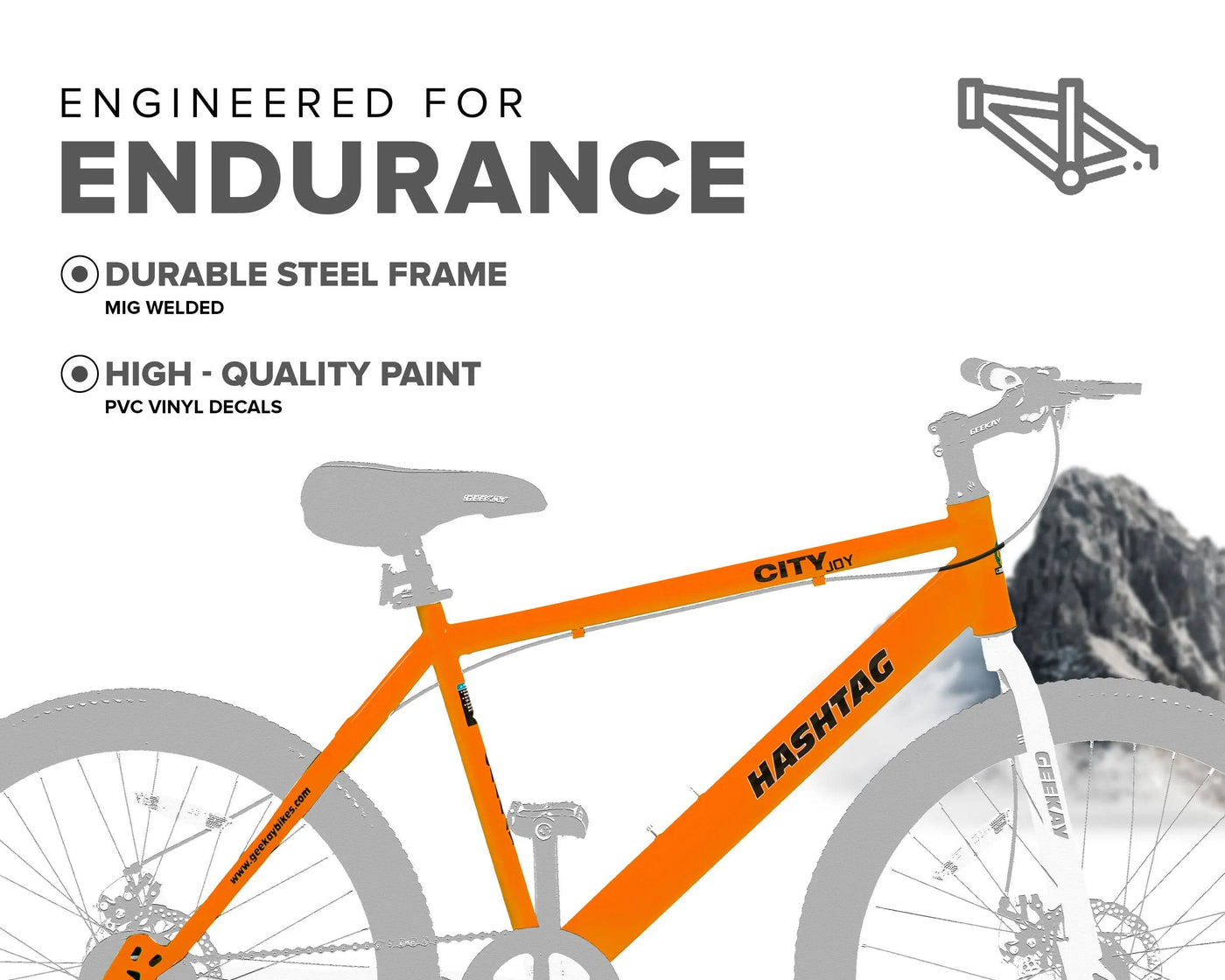 HASHTAG 26T Geekay Bikes