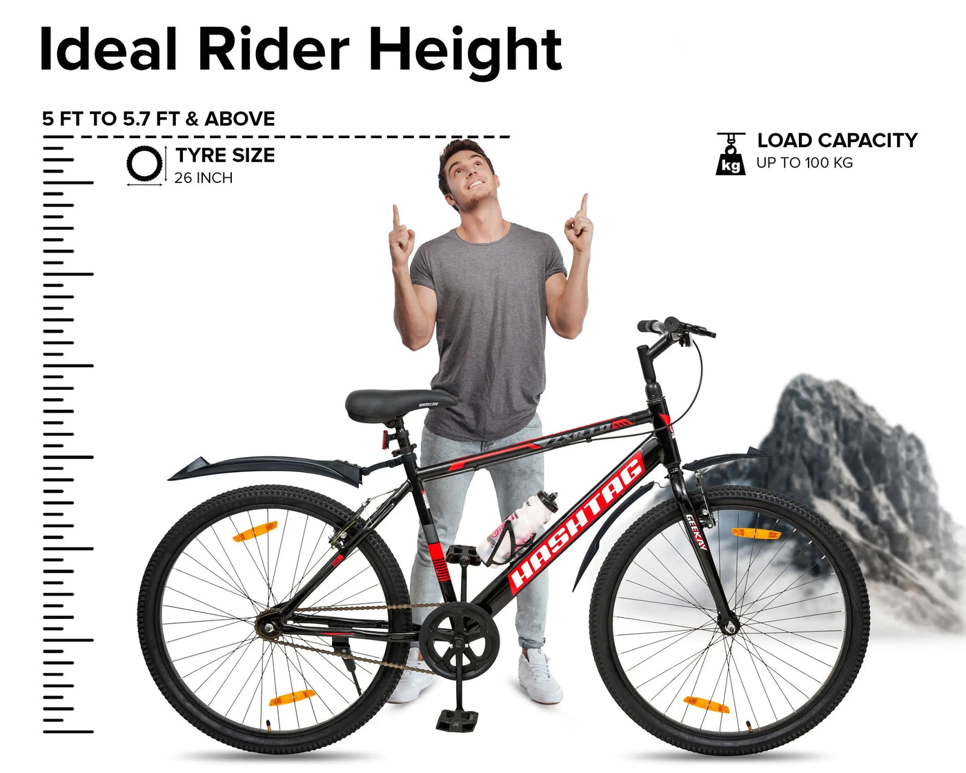 HASHTAG ZXR 1.0 26T Geekay Bikes