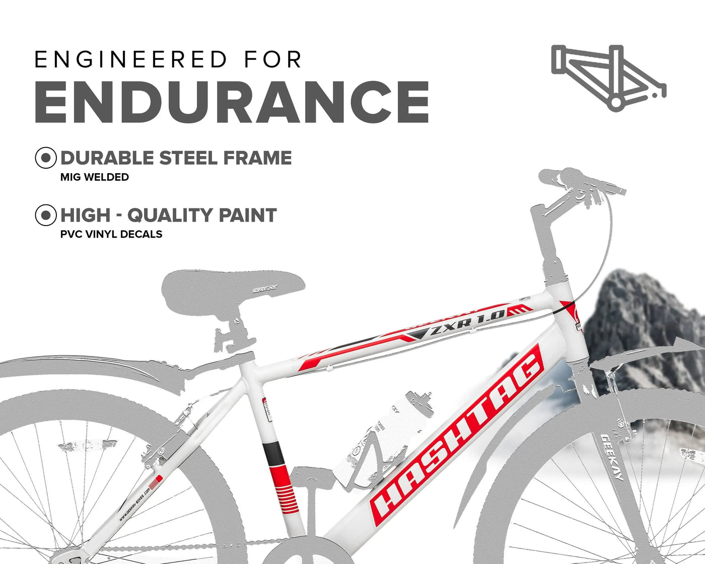 HASHTAG ZXR 1.0 26T Geekay Bikes