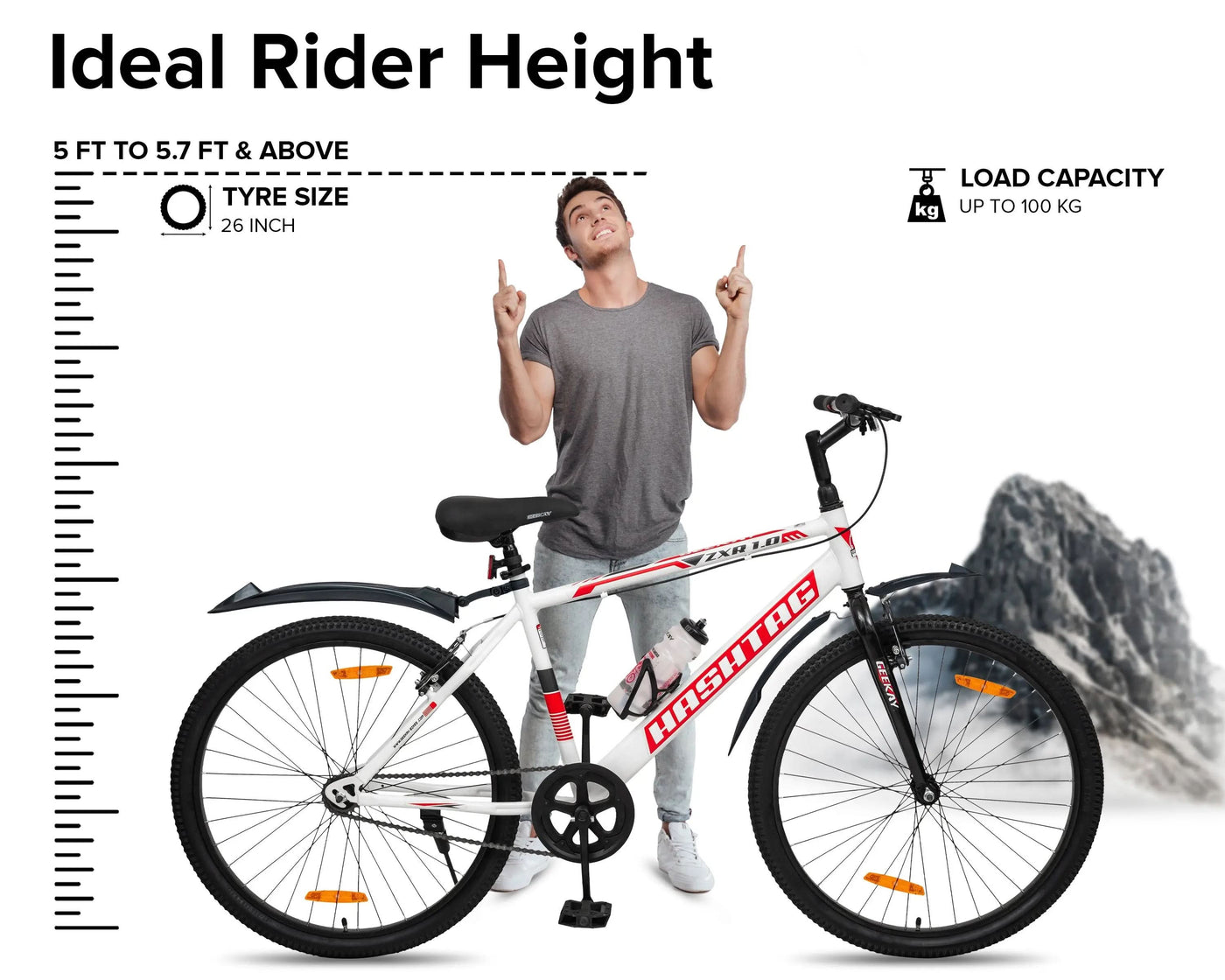 HASHTAG ZXR 1.0 26T Geekay Bikes