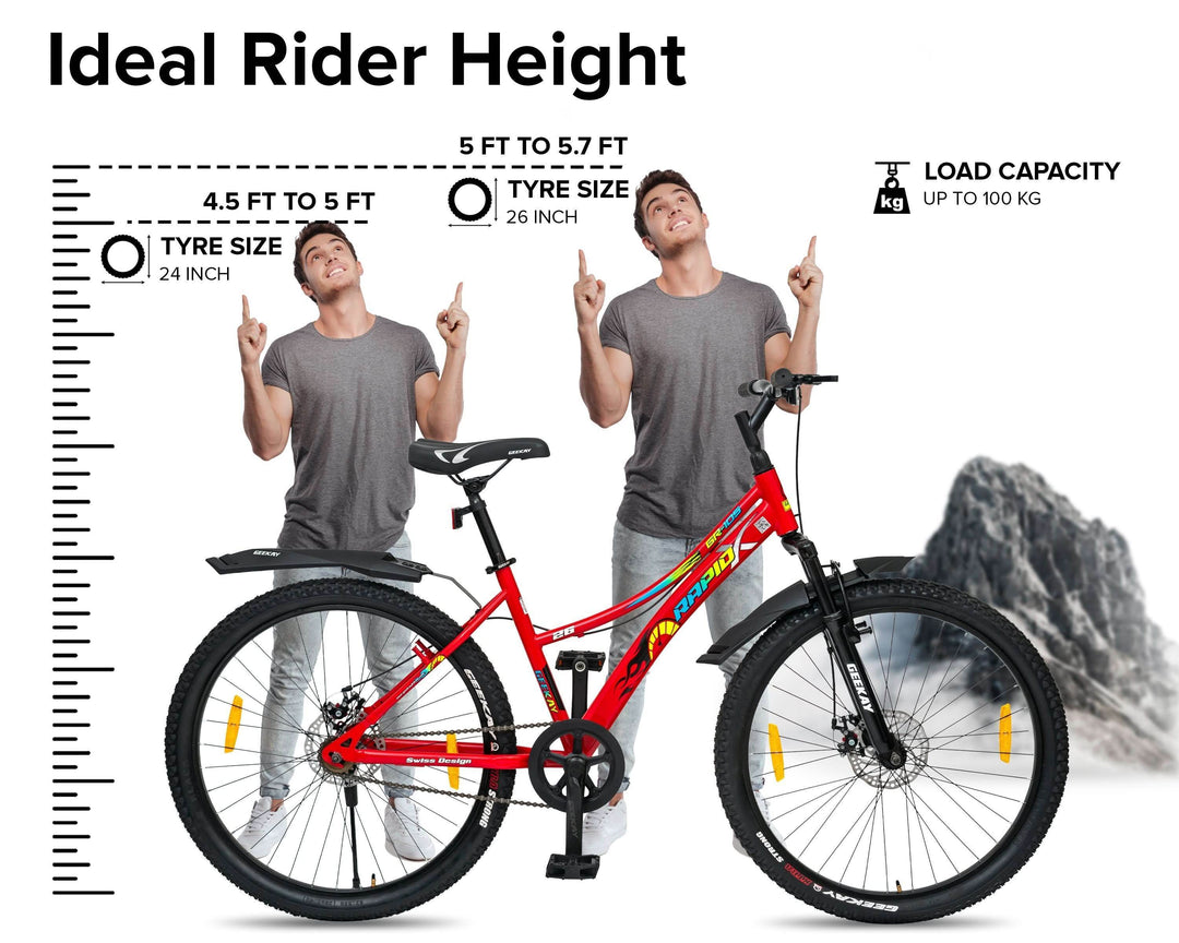 Chart 26 Inch Frame Bike For What Height Chart Ideal Frame Size