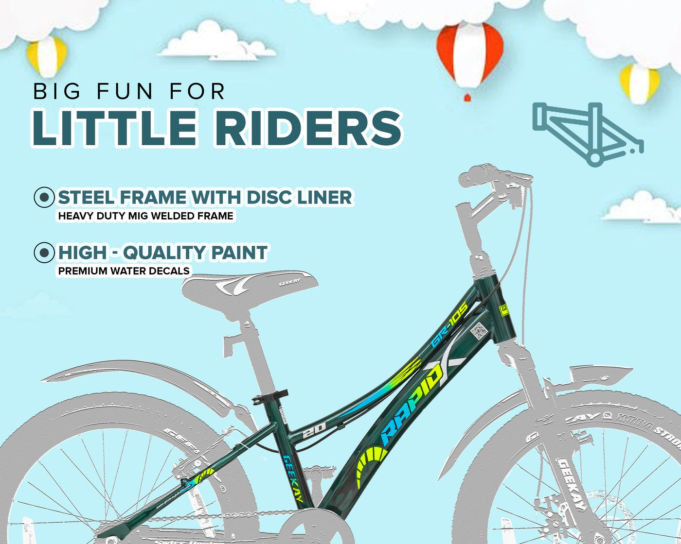 RAPID X 20T Geekay Bikes