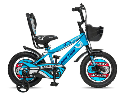 Blue kids bicycle