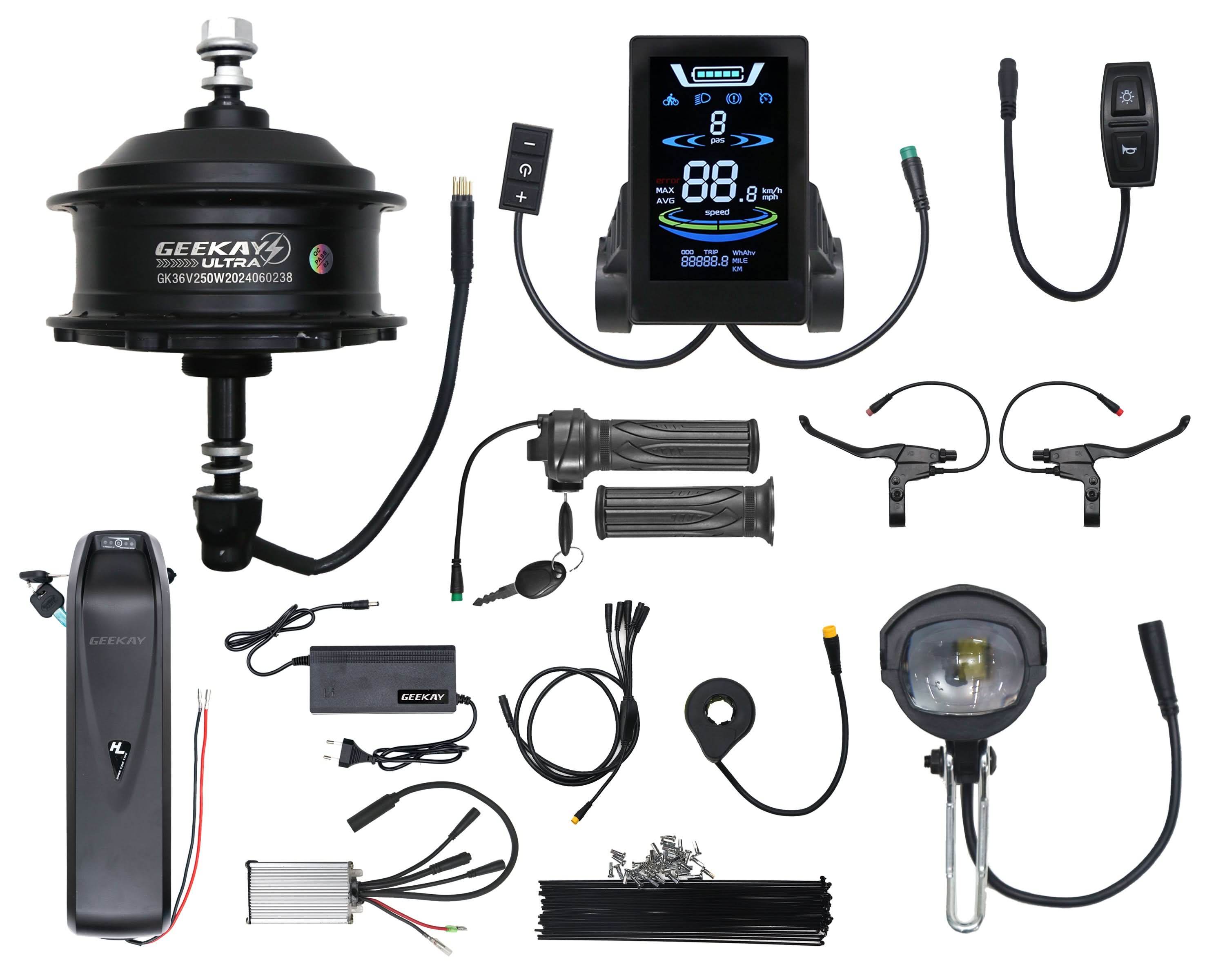 E bicycle kit with battery