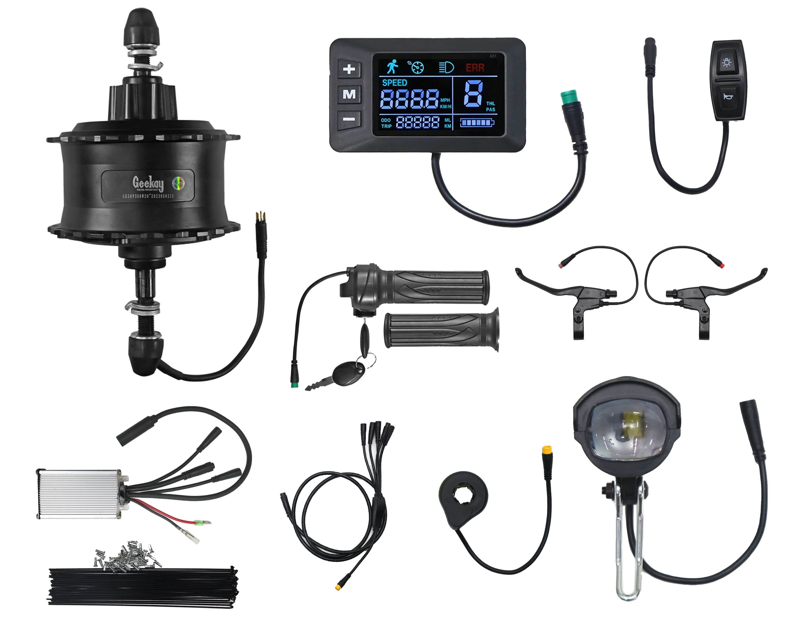 Electric cycle conversion kit