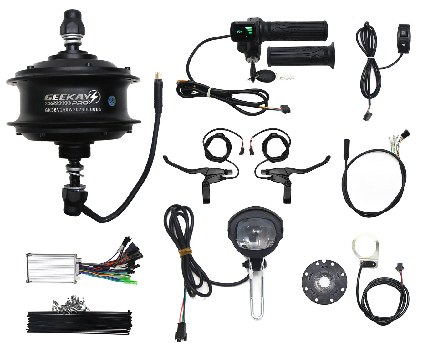 Buy 36V 250W Pro Standard Hub Motor Kit (BLDC) For Cycle Online ...