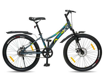 Gray Yellow Mountain Bicycle