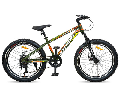 Military green big tyre bicycle 