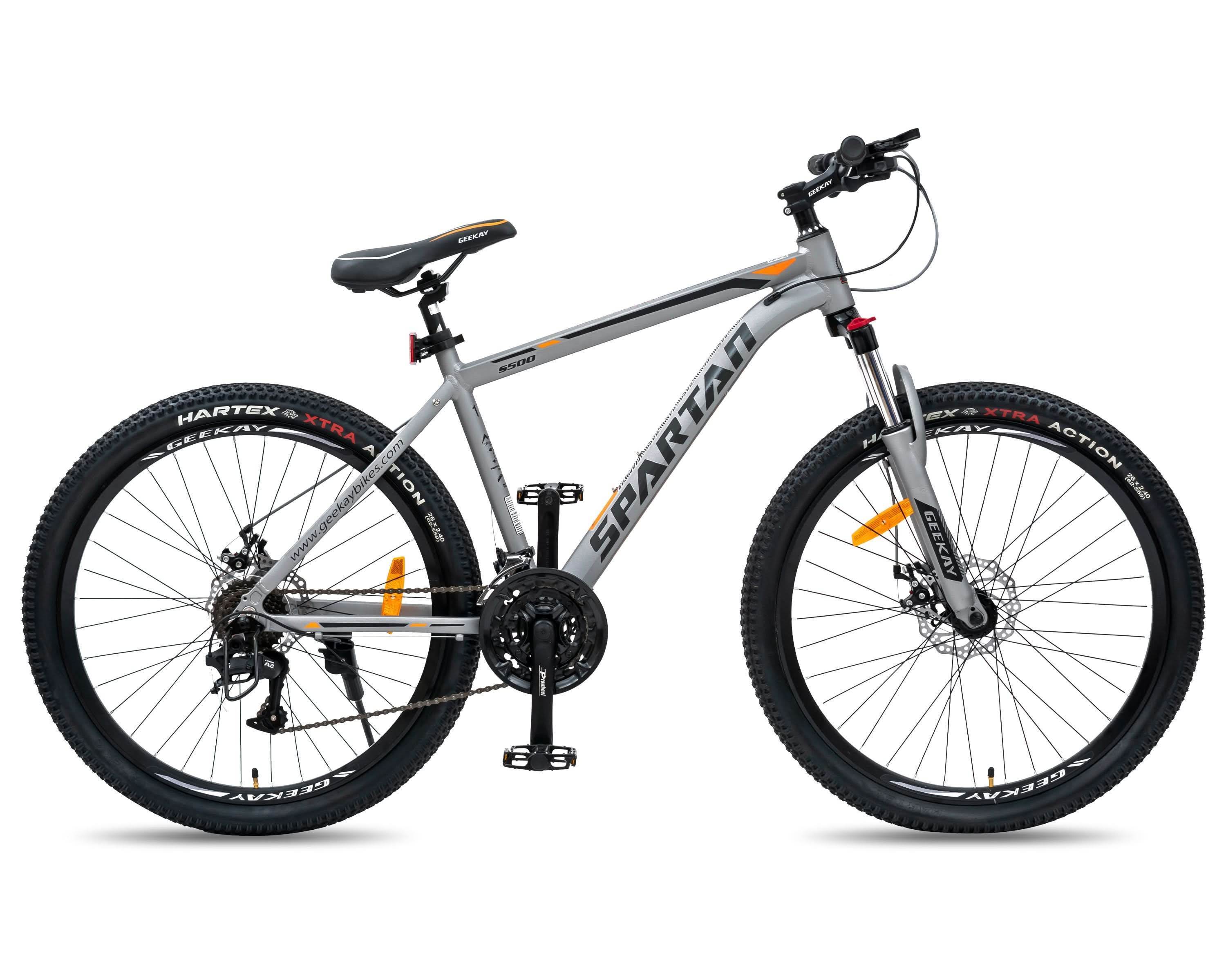 Silver mtb gear cycle